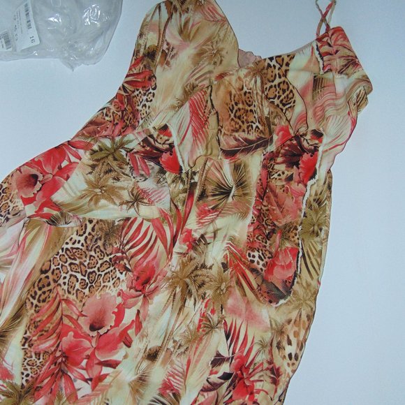 Venus Animal Print Dress - Size 10/12 - Picture 1 of 9